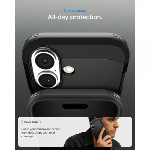 Spigen iPhone 17 Deksel Tough Armor T MagFit Svart