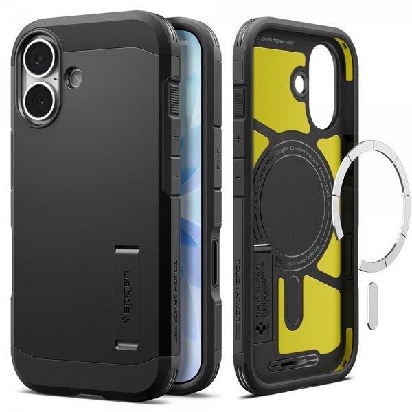 Spigen iPhone 17 Deksel Tough Armor T MagFit Svart