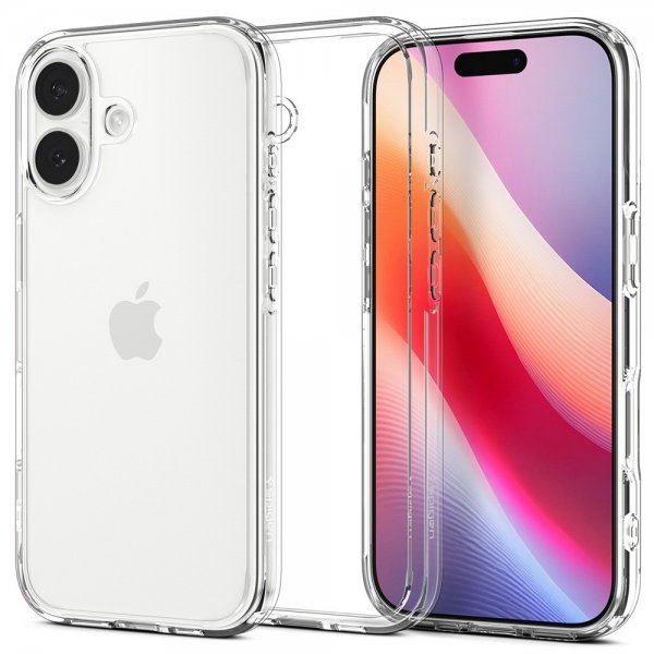 Spigen iPhone 17 Deksel Ultra Hybrid Crystal Clear