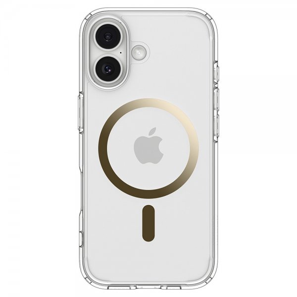 Spigen iPhone 17 Deksel Ultra Hybrid MagFit Clear Gold