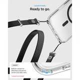 Spigen iPhone 17 Deksel Ultra Hybrid MagFit Clear Graphite