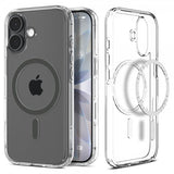 Spigen iPhone 17 Deksel Ultra Hybrid MagFit Clear Graphite