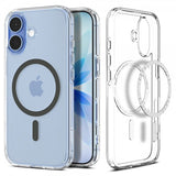 Spigen iPhone 17 Deksel Ultra Hybrid MagFit Clear Graphite