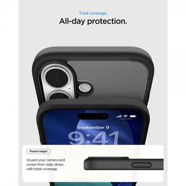 Spigen iPhone 17 Deksel Ultra Hybrid MagFit Frost Black