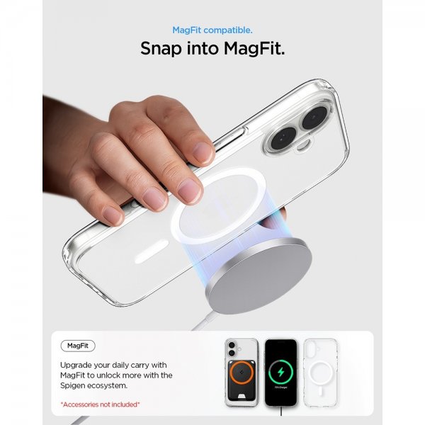 Spigen iPhone 17 Deksel Ultra Hybrid MagFit Frost White