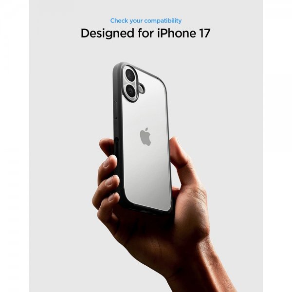 Spigen iPhone 17 Deksel Ultra Hybrid Matte Black