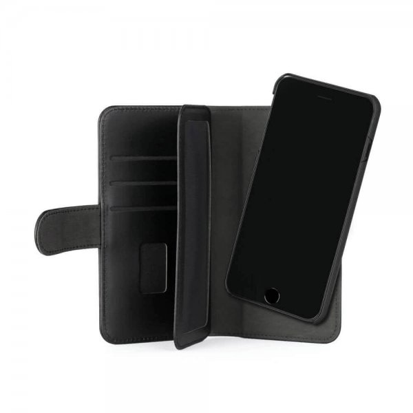 Gear iPhone 6/6S/7/8/SE Etui 7 Kortlomme Löstagbart Deksel Svart
