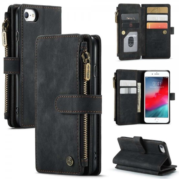 CaseMe iPhone 6/6S/7/8/SE Etui C30 Series Svart