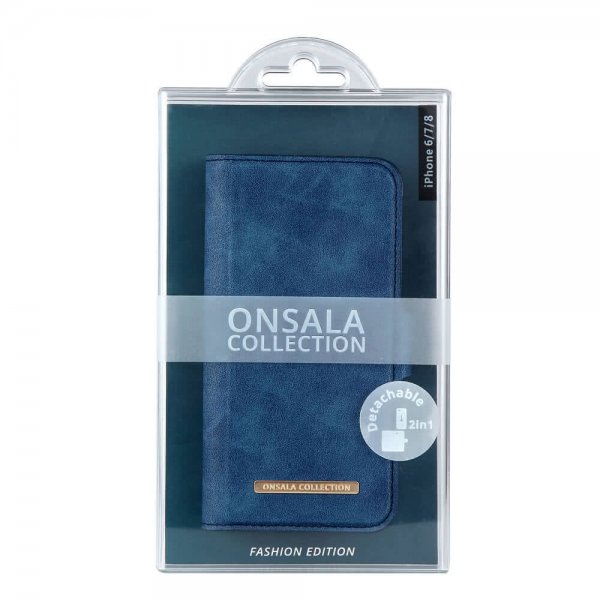 Onsala iPhone 6/6S/7/8/SE Etui Fashion Edition Löstagbart Deksel Royal Blue