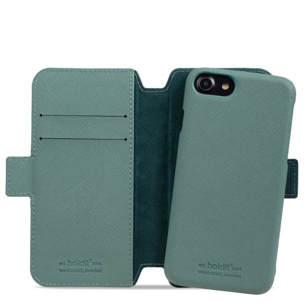 holdit iPhone 6/6S/7/8/SE Etui Stockholm Avtakbart Deksel Moss Green