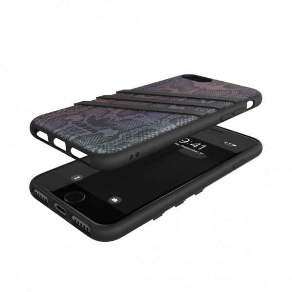 Adidas iPhone 6/6S/7/8/SE Deksel Moulded Case PU Reflective Svart