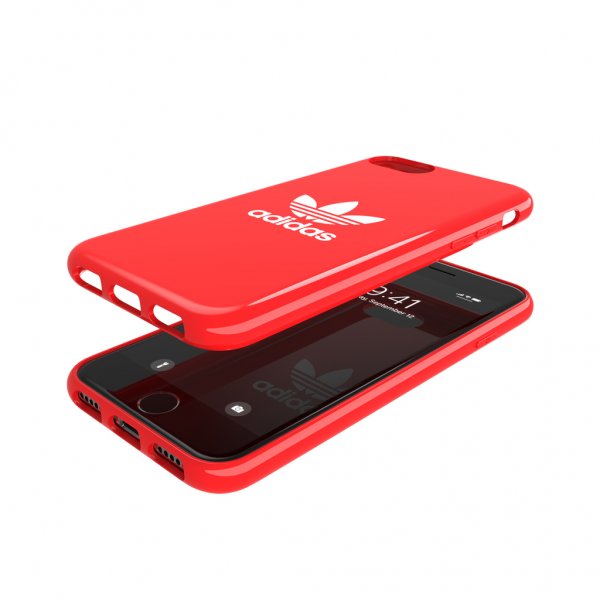 Adidas iPhone 6/6S/7/8/SE Deksel Snap Case Trefoil Rød