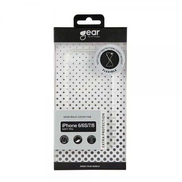 Gear iPhone 6/6S/7/8/SE Deksel TPU Klar