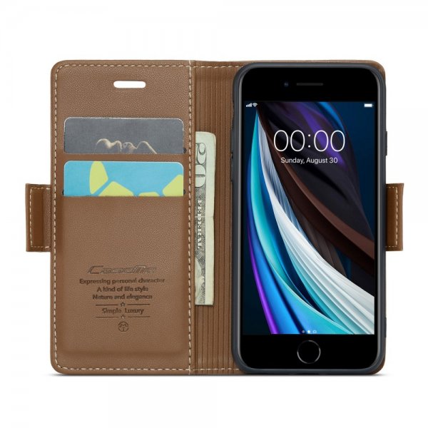 CaseMe iPhone 6/6S/7/8/SE Etui 023 Series Brun