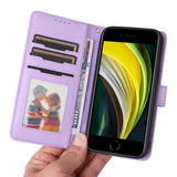 Betopnice iPhone 6/6S/7/8/SE Etui Avtagbart Deksel 005 Lilla