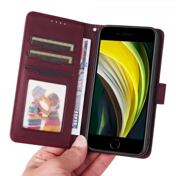 Betopnice iPhone 6/6S/7/8/SE Etui Avtagbart Deksel 005 Rød