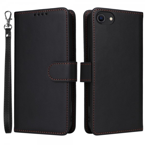 Betopnice iPhone 6/6S/7/8/SE Etui Avtagbart Deksel 005 Svart
