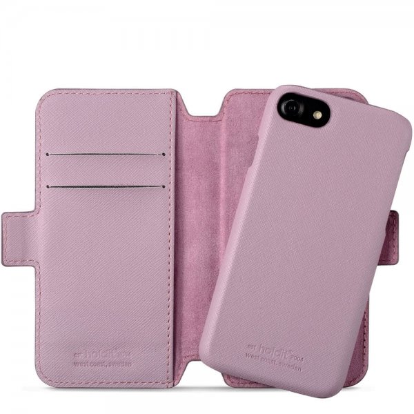 holdit iPhone 6/6S/7/8/SE Etui Stockholm Löstagbart Deksel Mauve