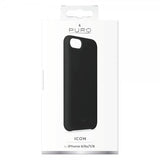 Puro iPhone 6/6S/7/8/SE Deksel Icon Svart