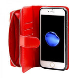 iPhone 6/6S Etui Detachable Wallet Case Rød