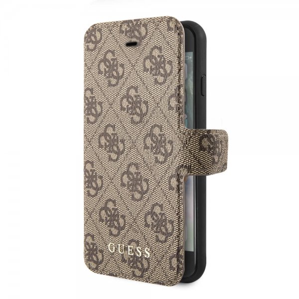Guess iPhone 7/8/SE Etui Monogram Brun