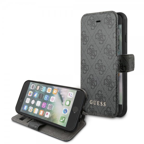 Guess iPhone 7/8/SE Etui Monogram Grå