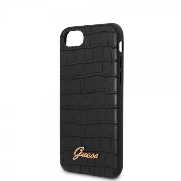 Guess iPhone 7/8/SE Deksel Croco Svart