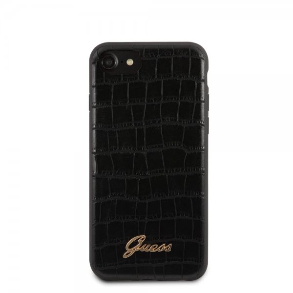 Guess iPhone 7/8/SE Deksel Croco Svart
