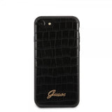 Guess iPhone 7/8/SE Deksel Croco Svart