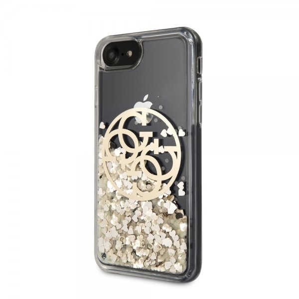 Guess iPhone 7/8/SE Deksel Glitter Circle Gull