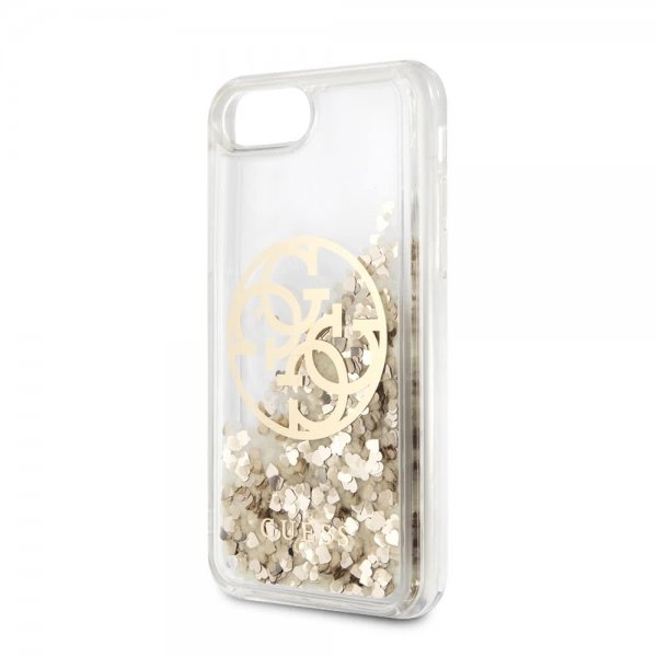 Guess iPhone 7/8/SE Deksel Glitter Circle Gull