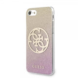 Guess iPhone 7/8/SE Deksel Glitter Circle Rosegull