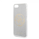 Guess iPhone 7/8/SE Deksel Glitter Circle Sølv