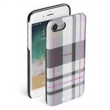 Krusell iPhone 7/8/SE Deksel Limited Cover Plaid Light Grey