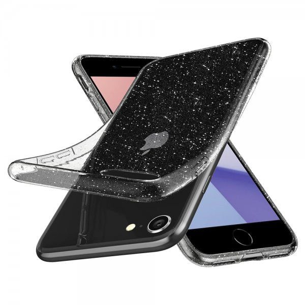Spigen iPhone 7/8/SE Deksel Liquid Crystal Glitter Crystal Quartz