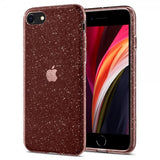 Spigen iPhone 7/8/SE Deksel Liquid Crystal Glitter Rose Quartz