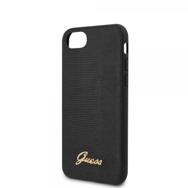 Guess iPhone 7/8/SE Deksel Lizard Svart