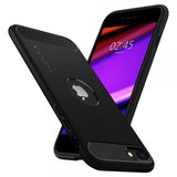 Spigen iPhone 7/8/SE Deksel Rugged Armor Matte Black