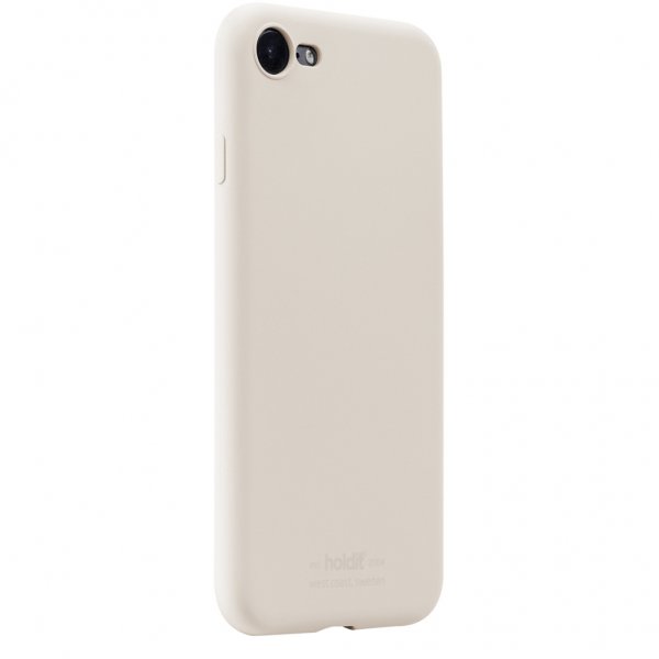holdit iPhone 7/8/SE Deksel Silikon Light Beige