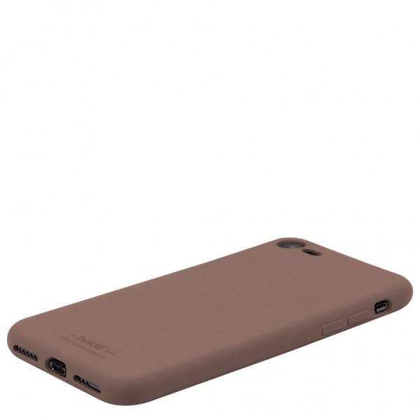 holdit iPhone 7/8/SE Deksel Silikon Dark Brown