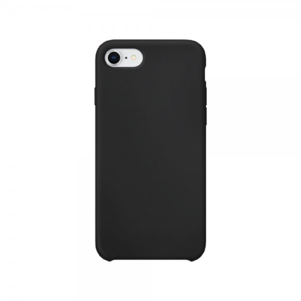 Xqisit iPhone 7/8/SE Deksel Silikoni Case Svart