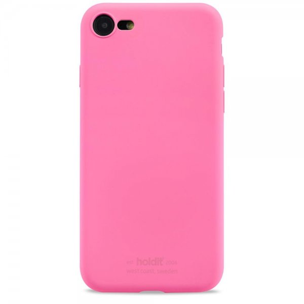holdit iPhone 7/8/SE Deksel Silikon Bright Pink