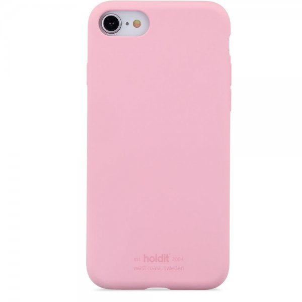 holdit iPhone 7/8/SE Deksel Silikon Rosa