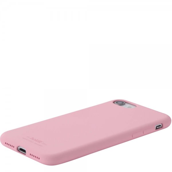 holdit iPhone 7/8/SE Deksel Silikon Rosa