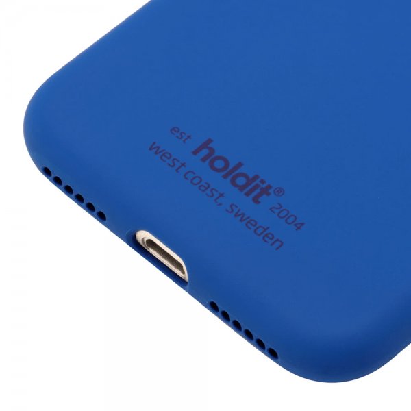 holdit iPhone 7/8/SE Deksel Silikon Royal Blue