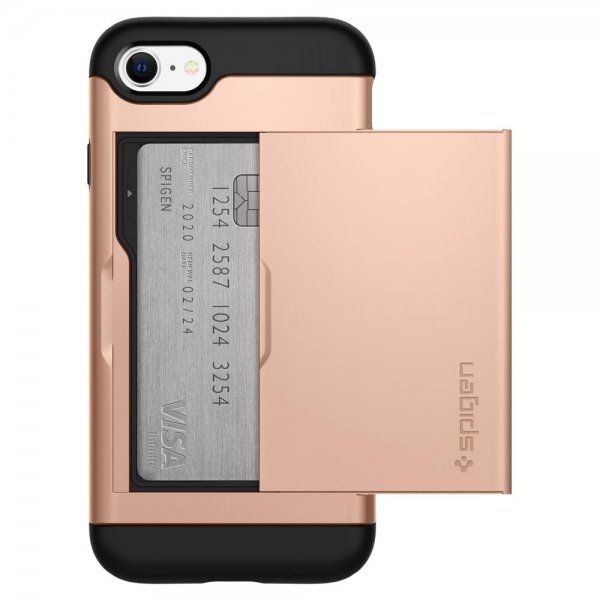 Spigen iPhone 7/8/SE Deksel Slim Armor CS Blush Gold