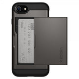 Spigen iPhone 7/8/SE Deksel Slim Armor CS Gunmetal