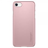 Spigen iPhone 7/8/SE Deksel Thin Fit Rosegull