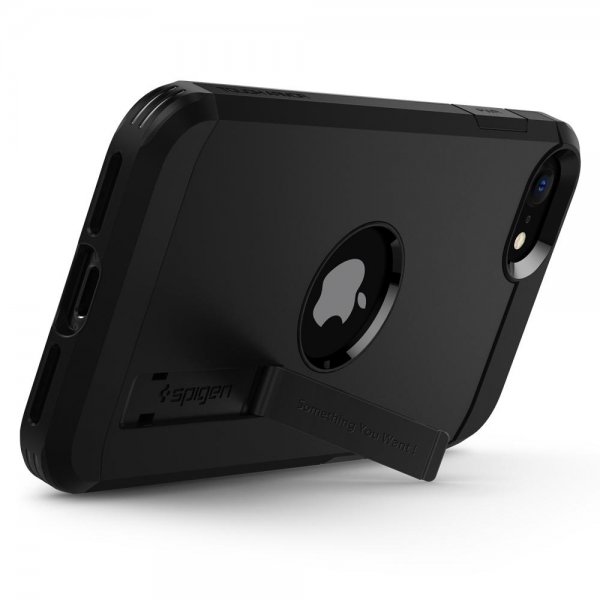 Spigen iPhone 7/8/SE Deksel Tough Armor Svart