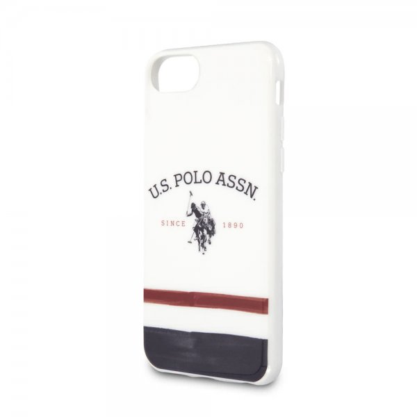 U.S. Polo iPhone 7/8/SE Deksel Tricolore Hvit